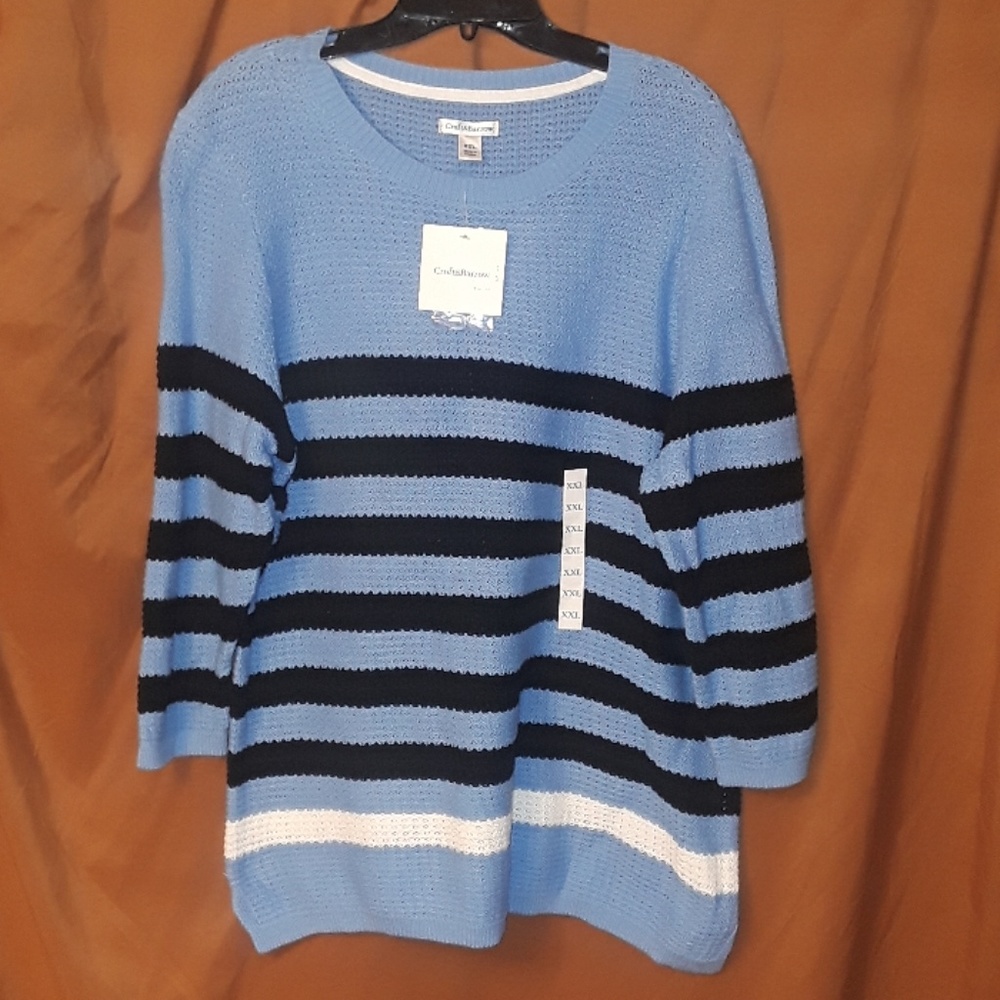 ** Croft & Barrow Casual Province Sweater Black Bl